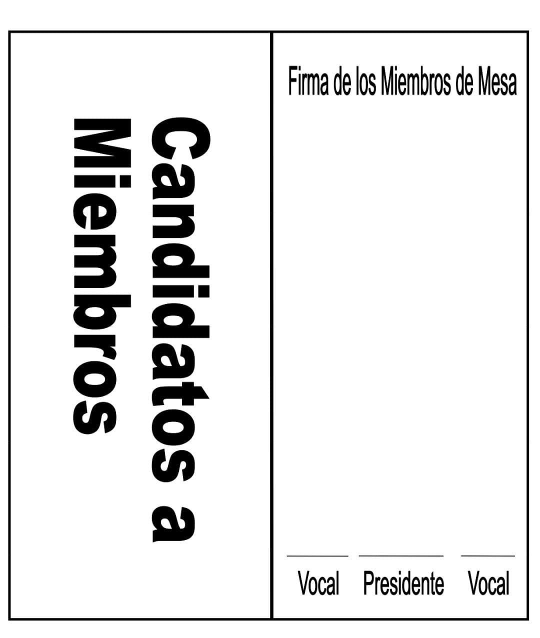 Noticias AIAP Pone de manifiesto el modelo de boletines a ser utilizado en las próximas elecciones del 23 de abril de 2022.